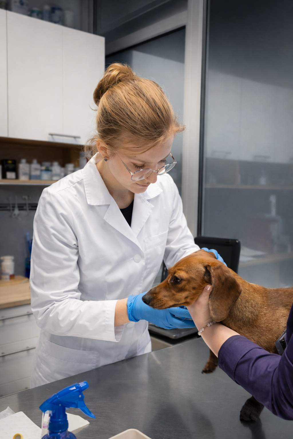 Консультація ветеринара — огляд тварини в клініці Kizuna