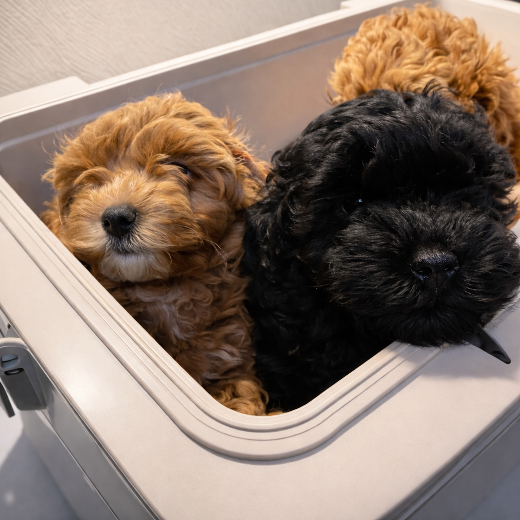 Цуценята на прийомі у ветеринара в Ірпені — Kizuna Clinic